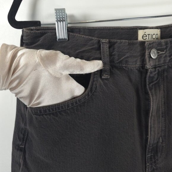 NWT ÉTICA‎ ETHICALLY MADE SKYLAR CUFFED SHORTS Earth Wash EW129179C Size 31 - Picture 5 of 13